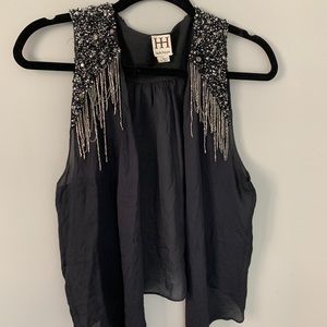 Haute Hippie Embroidered Top/Vest